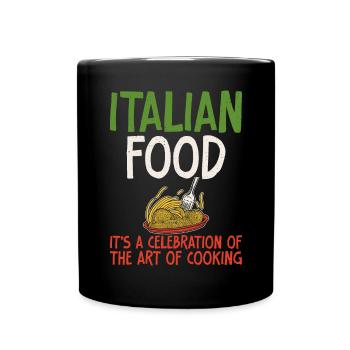 Italian Food Gifts - Tasse einfarbig - Schwarz - Vorne