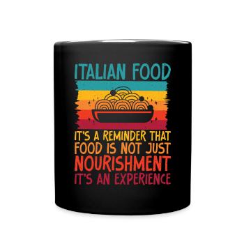Italian Food Gifts - Full Colour Mug - black - Front