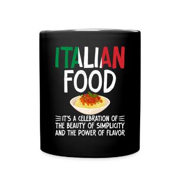 Italian Food Gifts - Full Colour Mug - black - Front