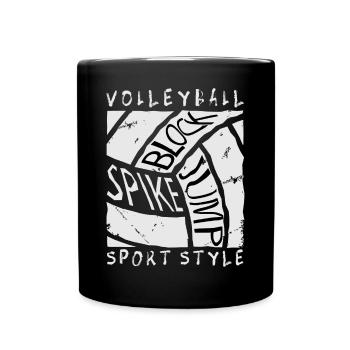 Volleyball - Full Colour Mug - black - Front