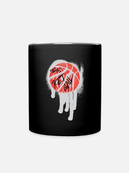 Basketball Basketballer - Tasse einfarbig - Schwarz