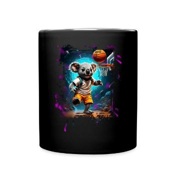 Basketball Koala - Full Colour Mug - black - Front