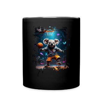 Basketball Koala - Full Colour Mug - black - Front