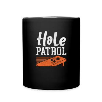 Cornhole - Tasse einfarbig - Schwarz - Vorne