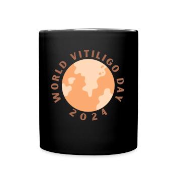 Welt-Vitiligo-Tag 2024 - Tasse einfarbig - Schwarz - Vorne