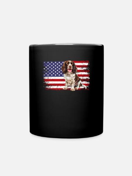 springer spaniel - Tasse einfarbig - Schwarz