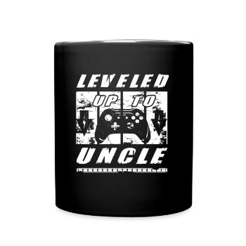 Leveled Up To Uncle You Gonna Be A Uncle - Tasse einfarbig - Schwarz - Vorne