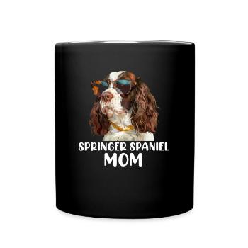 springer spaniel - Tasse einfarbig - Schwarz - Vorne