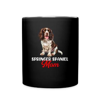springer spaniel - Tasse einfarbig - Schwarz - Vorne