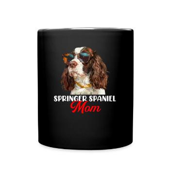 springer spaniel - Tasse einfarbig - Schwarz - Vorne