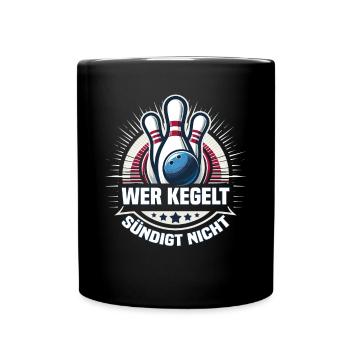 Qui quilles ne pèche pas aux quilles bowling bowling club design - Mug uni - noir - Devant