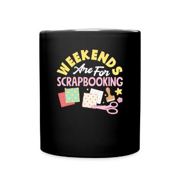 Livre de mémoire, Scrapbook, Scrapbook, Scrapbook, Scrapbook - Mug uni - noir - Devant