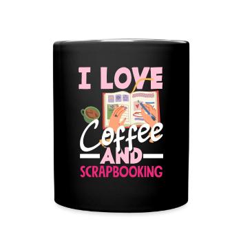 Livre de mémoire, Scrapbook, Scrapbook, Scrapbook, Scrapbook - Mug uni - noir - Devant