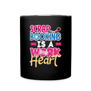 Livre de mémoire, Scrapbook, Scrapbook, Scrapbook, Scrapbook - Mug uni - noir - Devant