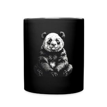 Panda Ours Panda géant japonais - Mug uni - noir - Devant