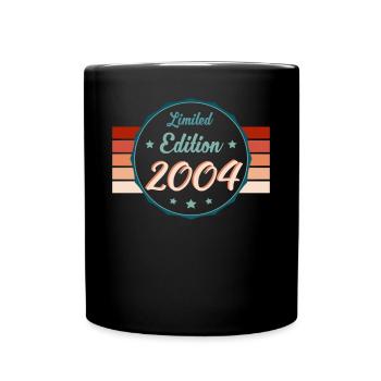 Geburtsjahr Glanz 2004 - Zeitlos Chic - Tasse einfarbig - Schwarz - Vorne