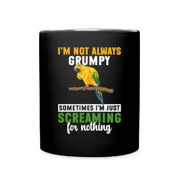 Parakeet Parrot Parakeet Bird - Full Colour Mug - black - Front
