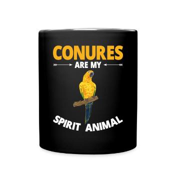 Parakeet Parrot Parakeet Bird - Full Colour Mug - black - Front