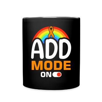 Attention Deficit Hyperactivity Disorder ADD - Full Colour Mug - black - Front