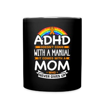 Drôle de dicton sur le TDAH - Mug uni - noir - Devant