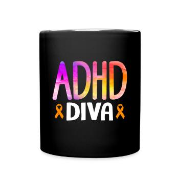 Drôle de dicton sur le TDAH - Mug uni - noir - Devant