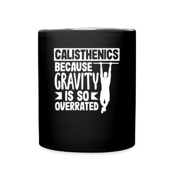 Calisthenics Training Fitness Workout - Full Colour Mug - black - Front