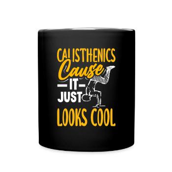 Calisthenics Training Fitness Workout - Full Colour Mug - black - Front