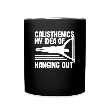 Calisthenics Training Fitness Workout - Full Colour Mug - black - Front