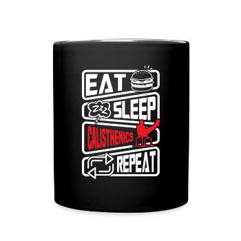Calisthenics Training Fitness Workout - Full Colour Mug - black - Front