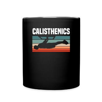 Calisthenics Training Fitness Workout - Full Colour Mug - black - Front