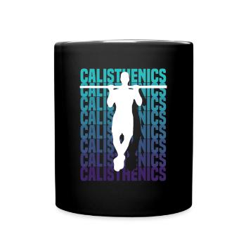 Calisthenics Training Fitness Workout - Full Colour Mug - black - Front