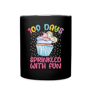 Cupcake Muffin Backen Geschenk - Tasse einfarbig - Schwarz - Vorne