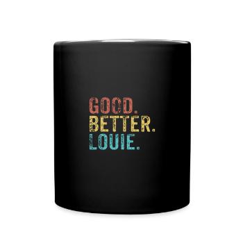 Cool guys are called louie - Tasse einfarbig - Schwarz - Vorne