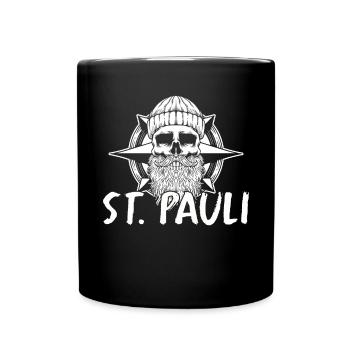 Hamburg Tshirt Geschenk Moin Hamburch Fußball - Tasse einfarbig - Schwarz - Vorne