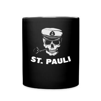 Hamburg Tshirt Geschenk Moin Hamburch Fußball - Tasse einfarbig - Schwarz - Vorne