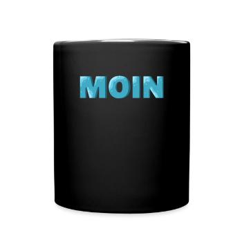Hamburg Tshirt Geschenk Moin Hamburch Fußball - Tasse einfarbig - Schwarz - Vorne