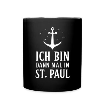 Hamburg Tshirt Geschenk Moin Hamburch Fußball - Tasse einfarbig - Schwarz - Vorne