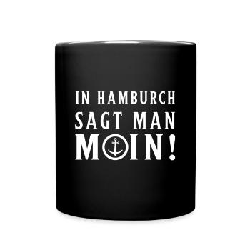 Hambourg Tshirt cadeau Moin Hamburch Football - Mug uni - noir - Devant
