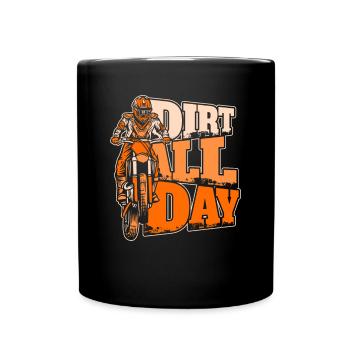 Dirt All Day Racing Supermoto Pilotes de moto - Mug uni - noir - Devant