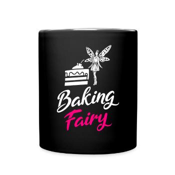 Cake Lover Cake Gift - Full Colour Mug - black - Front