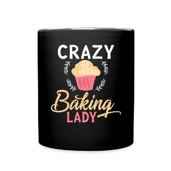 Cake Lover Cake Gift - Full Colour Mug - black - Front