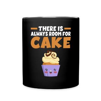 Cake Lover Cake Gift - Full Colour Mug - black - Front