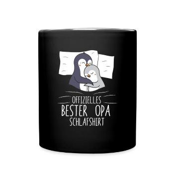 Offizielles Bester Opa Schlafshirt für Opa - Tasse einfarbig - Schwarz - Vorne