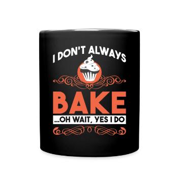 Cake Lover Cake Gift - Full Colour Mug - black - Front
