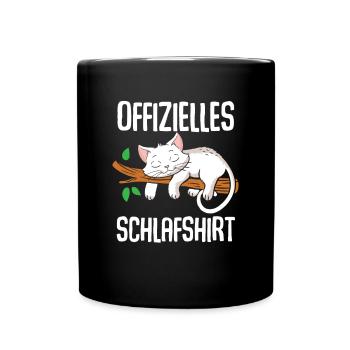 Chemise de nuit officielle pour chat - Mug uni - noir - Devant