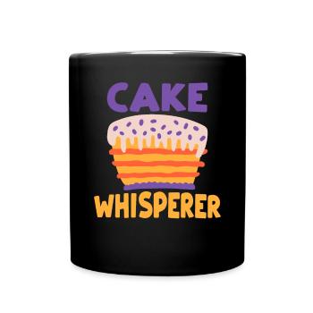 Cake Lover Cake Gift - Full Colour Mug - black - Front
