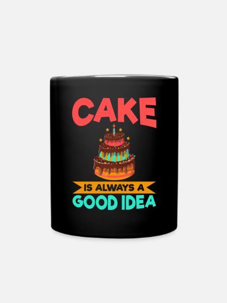 Cake Lover Cake Gift - Tasse einfarbig - Schwarz