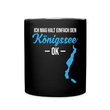 Königssee, simply great - To be clear! - Full Colour Mug - black - Front