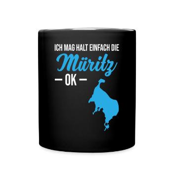 Einfach Müritz-Liebe - Ohne Wenn und Aber - Tasse einfarbig - Schwarz - Vorne