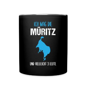 Müritz & 3 Freunde - Mehr braucht's nicht! - Tasse einfarbig - Schwarz - Vorne